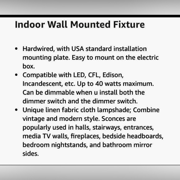 Wall sconce light with shades - Picture 9 of 13